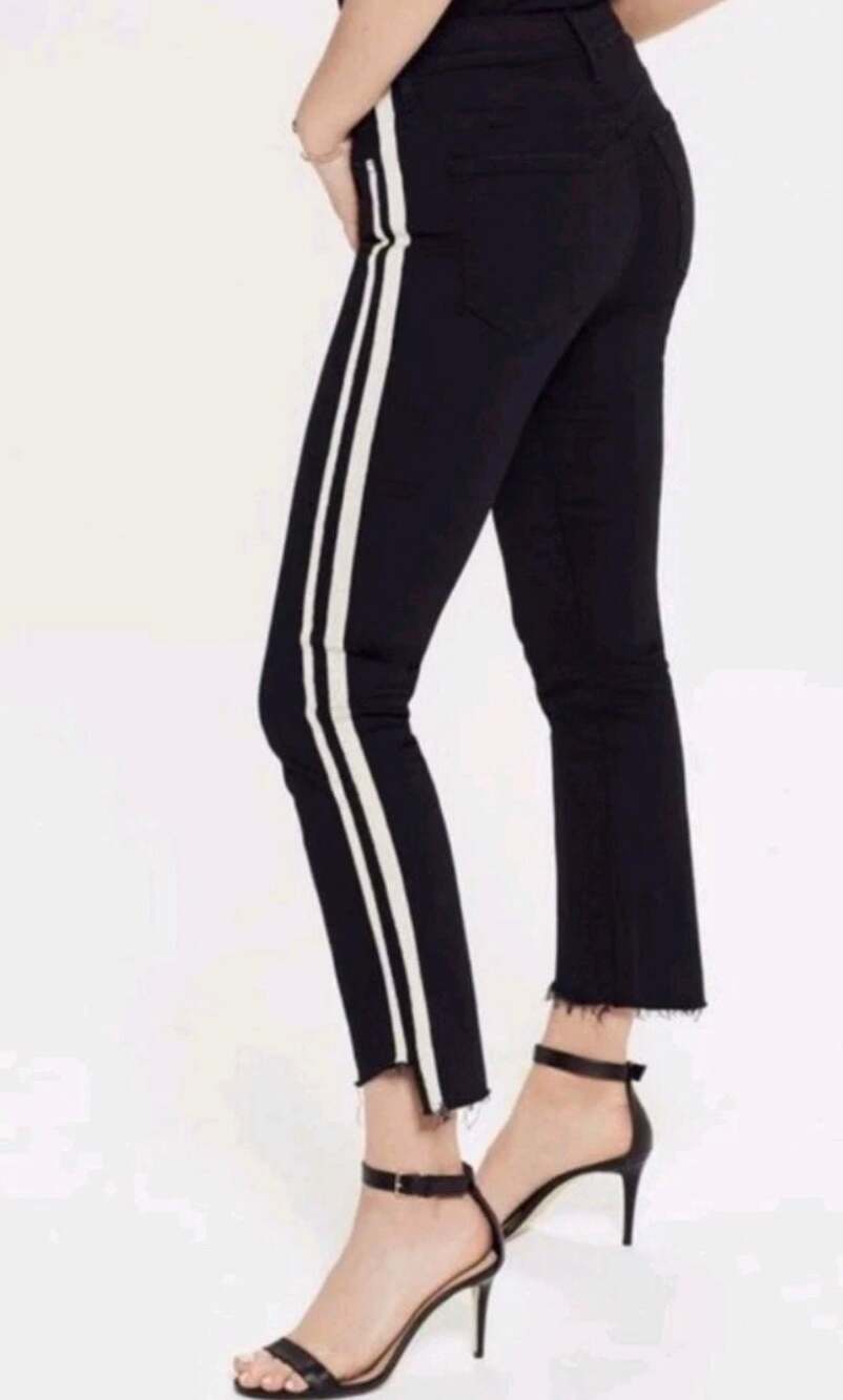 MOTHER The Insider Crop Step Fray Jeans in Guilty Racer
